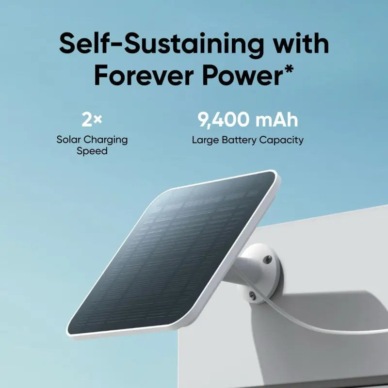 Wireless 2K outdoor solar security camera from Tech Stop with weather-resistant design and high-resolution imaging.