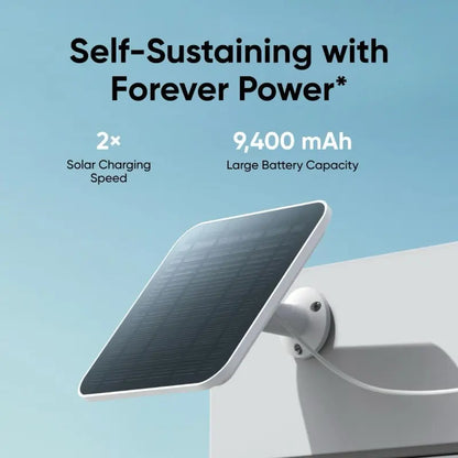 Wireless 2K outdoor solar security camera from Tech Stop with weather-resistant design and high-resolution imaging.