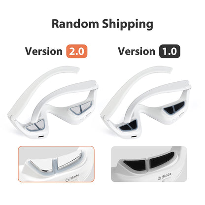 Tech Stop eye massager for dark circles and eye bags, a compact beauty device for eye care and rejuvenation.