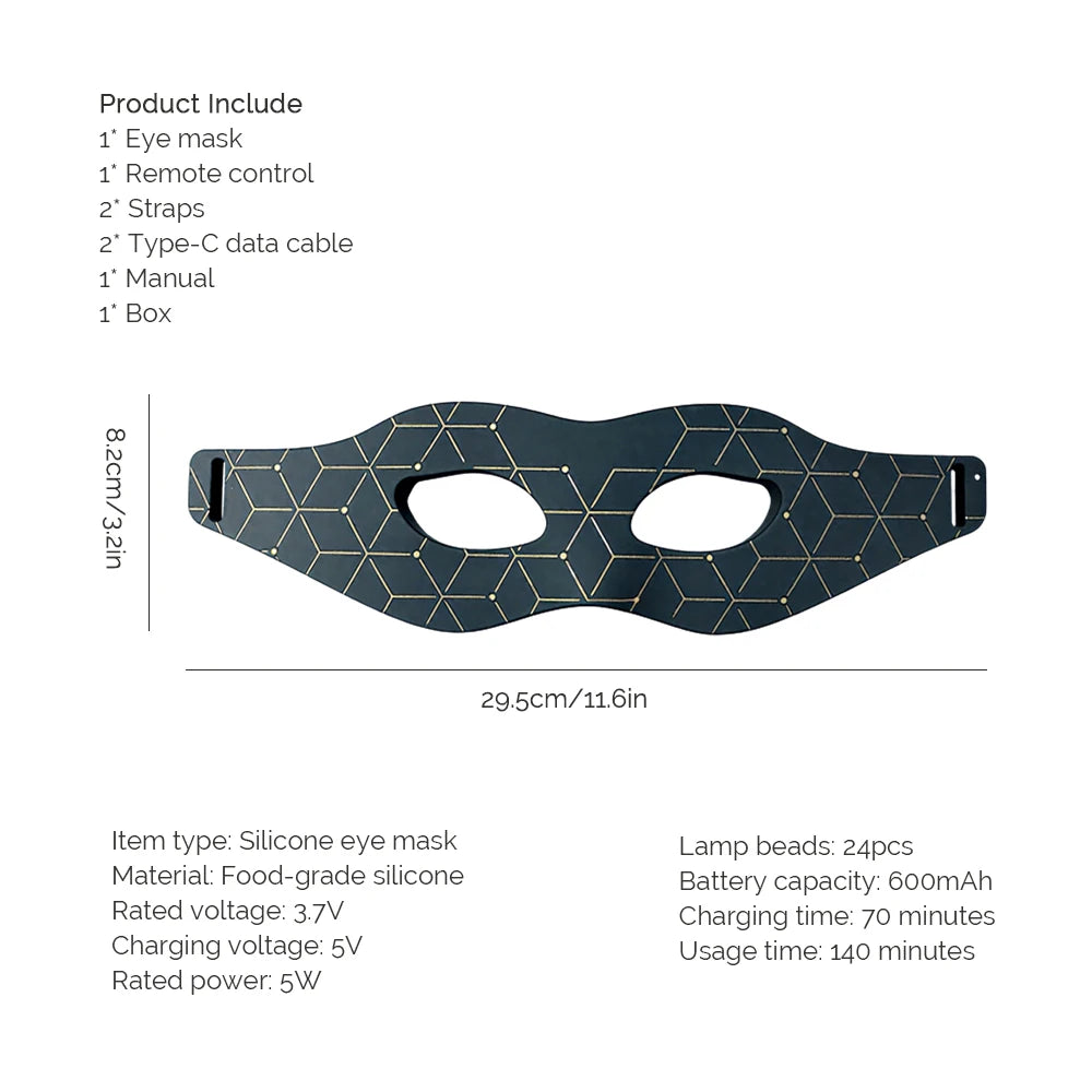 Tech stop eye massager for dark circles and eye bags, featuring a compact, user-friendly design for eye care and beauty treatment.