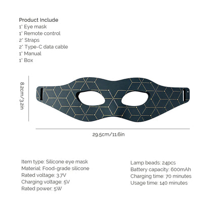 Tech stop eye massager for dark circles and eye bags, featuring a compact, user-friendly design for eye care and beauty treatment.