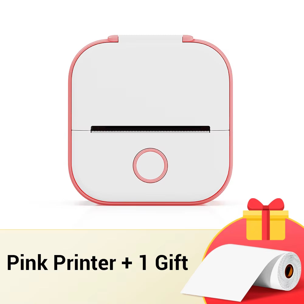 Tech stop T02 portable sticker printer printing self-adhesive labels for journals, notes, photos, and DIY projects