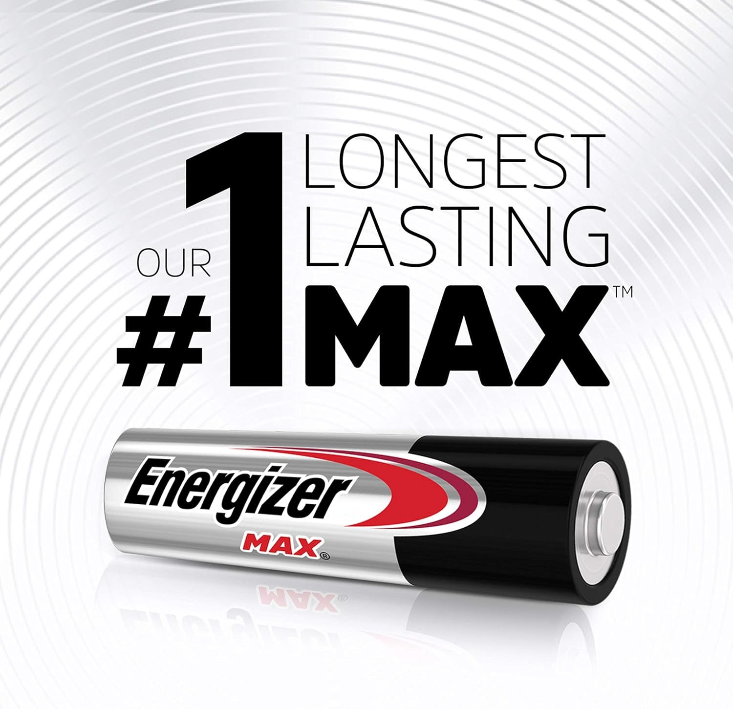 Tech Stop AA and AAA batteries combo pack, 48-count, includes 24 Max AA and 24 Max AAA batteries for household devices.