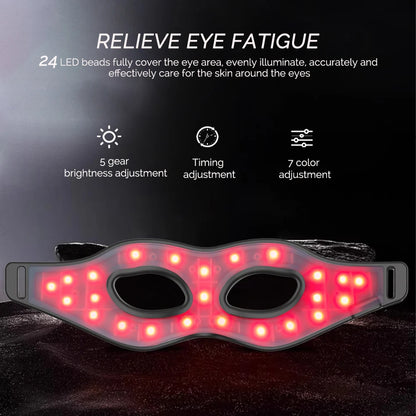 Tech Stop eye massager for dark circles and eye bags, featuring a compact, ergonomic design for eye care and beauty treatment.
