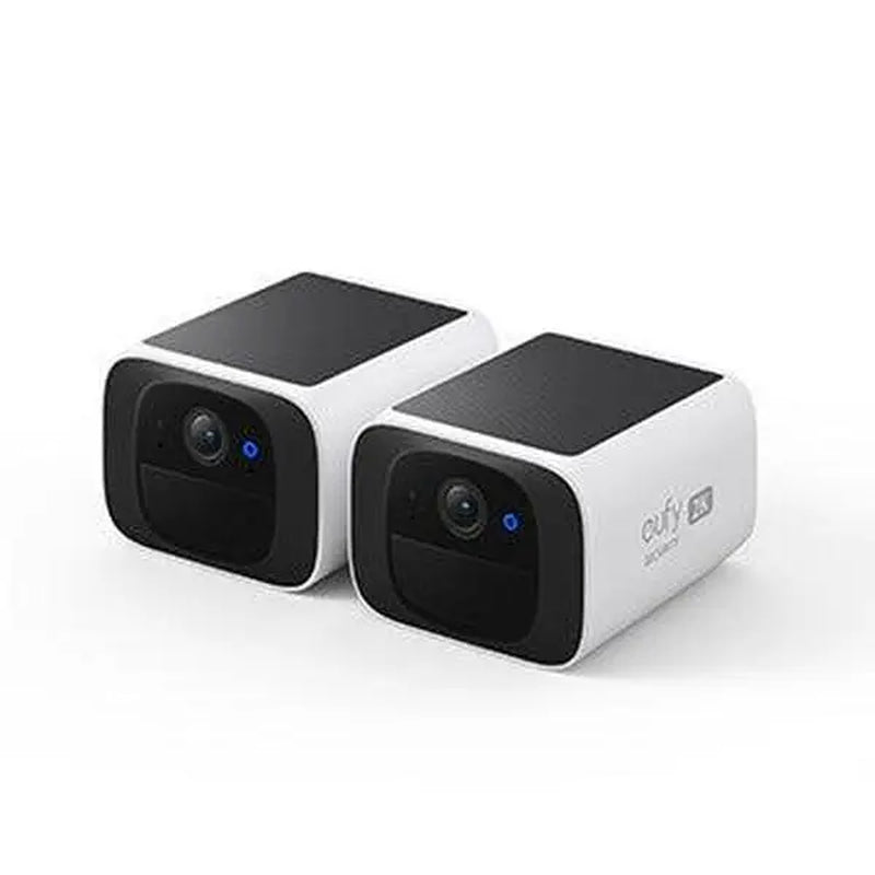 Wireless 2K outdoor solar security camera by Tech Stop with weatherproof design and motion detection features.