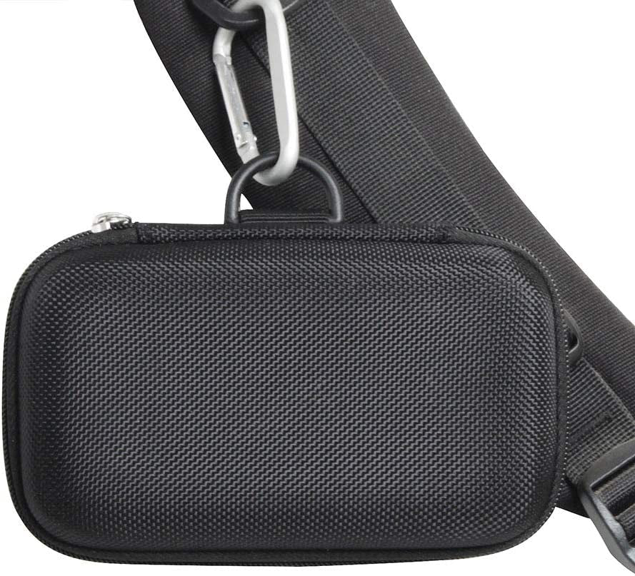 Black hard travel case for INIU 10000mAh portable charger by Tech stop, designed for 2022 version power bank.