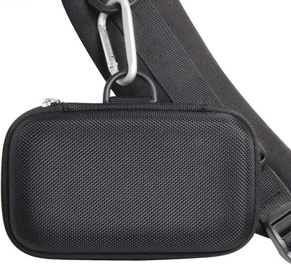 Black hard travel case for INIU 10000mAh portable charger by Tech stop, designed for 2022 version power bank.