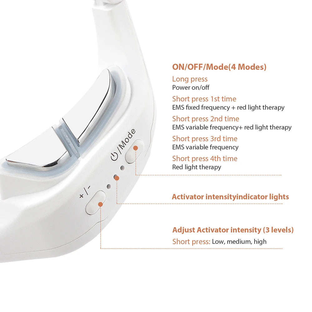 Tech stop eye massager for dark circles and eye bags, a beauty device for eye care with soothing massage features.