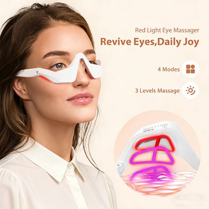 Tech Stop eye massager for dark circles and eye bags, a compact beauty device for eye care and rejuvenation.