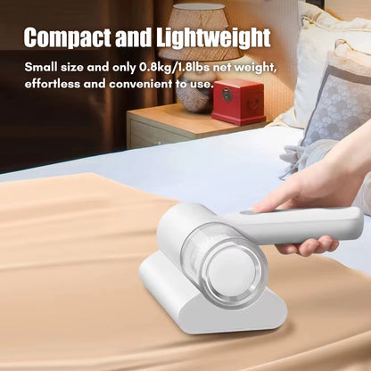 Tech stop UV cordless handheld vacuum for deep cleaning, showing lightweight design and handheld cleaning nozzle.