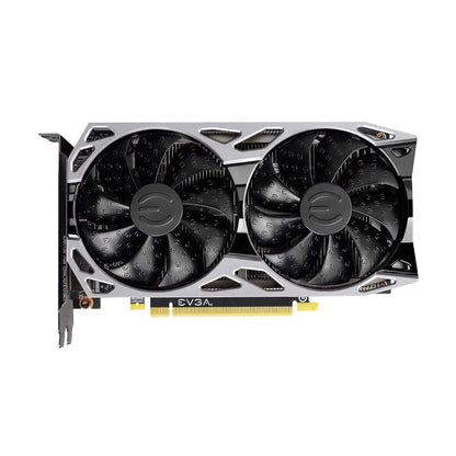 Black Tech Stop GeForce RTX 2060 KO Ultra Gaming graphics card with dual fans, 6GB GDDR6 memory, for high-performance gaming.