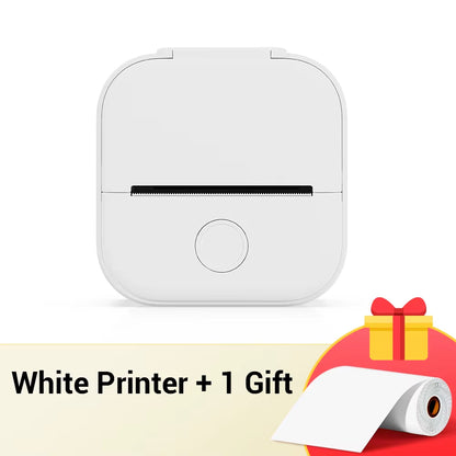 Tech stop T02 portable sticker printer printing colorful self-adhesive labels for journal, notes, or DIY projects.