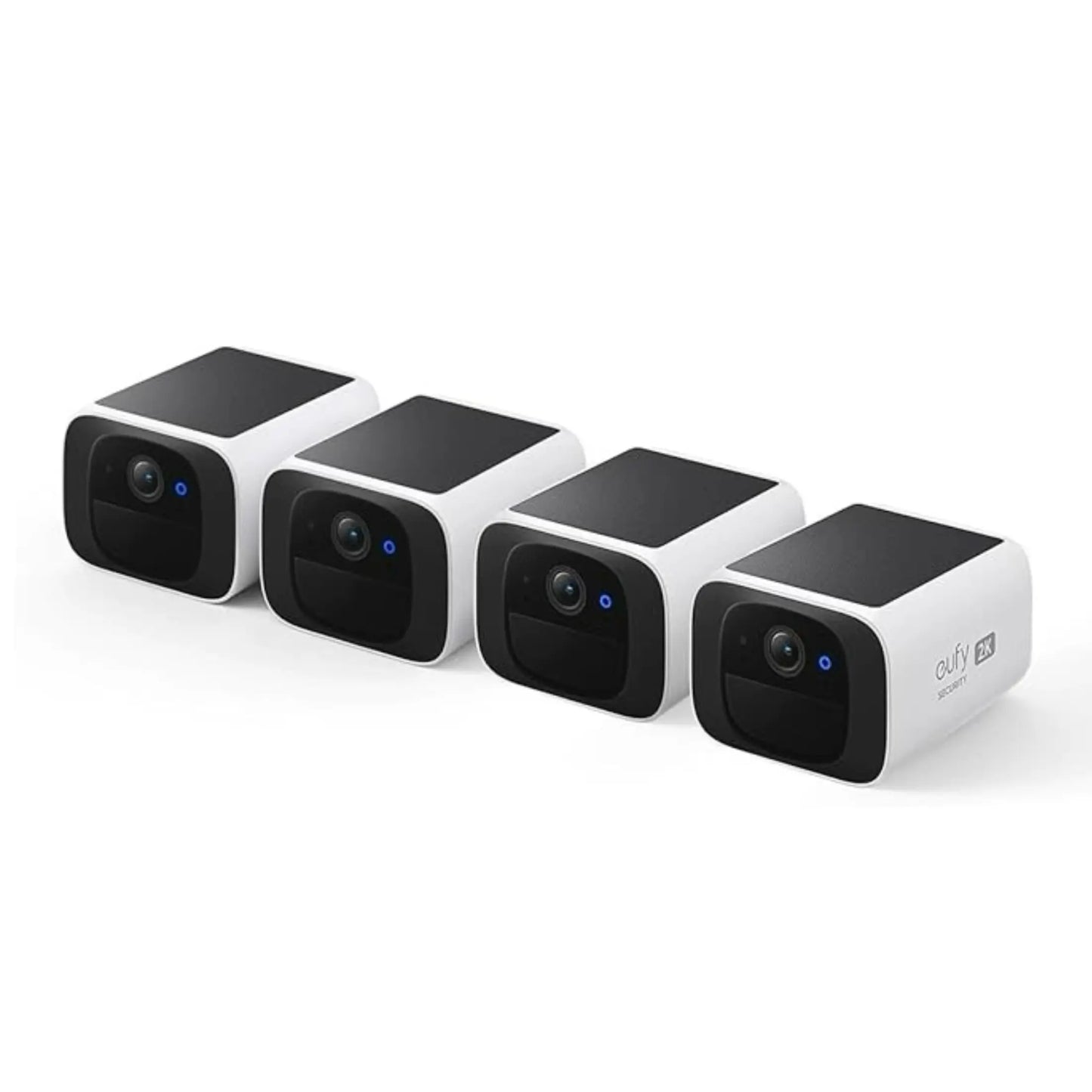 Wireless 2K outdoor solar security camera by Tech Stop with weatherproof design and high-resolution imaging for home security.