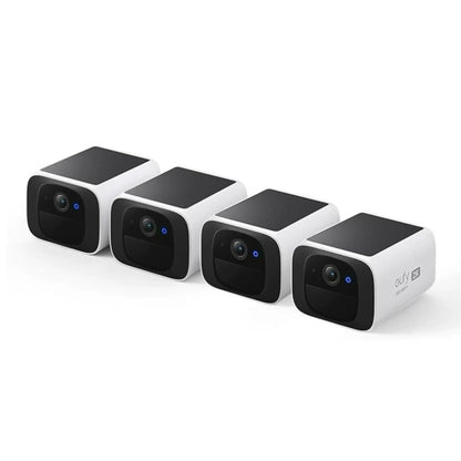 Wireless 2K outdoor solar security camera by Tech Stop with weatherproof design and high-resolution imaging for home security.