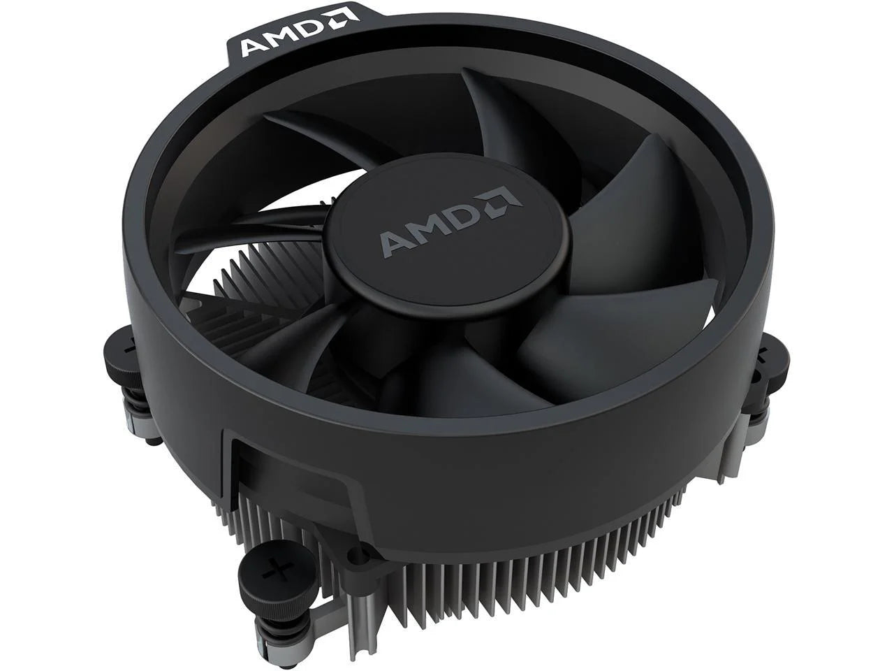 AMD Ryzen 5 5500 3.6 GHz 6-core AM4 processor with Wraith Stealth cooler, shown in packaging with cooling fan.