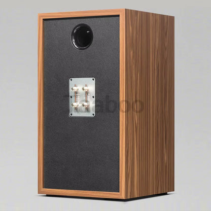 8-inch three-way labyrinth speaker empty wooden box by Tech Stop, ideal for DIY bookshelf home audio passive speaker.