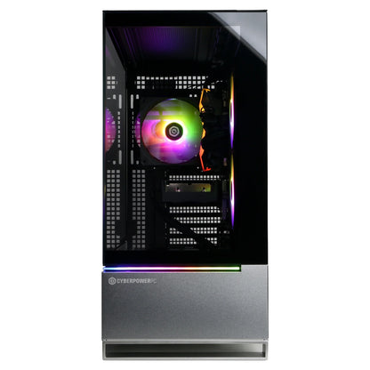 Tech Stop Gamer Master Gaming PC with AMD Ryzen 5 8400F, NVIDIA RTX 5050 8GB, 16GB DDR5, 1TB SSD on desktop setup
