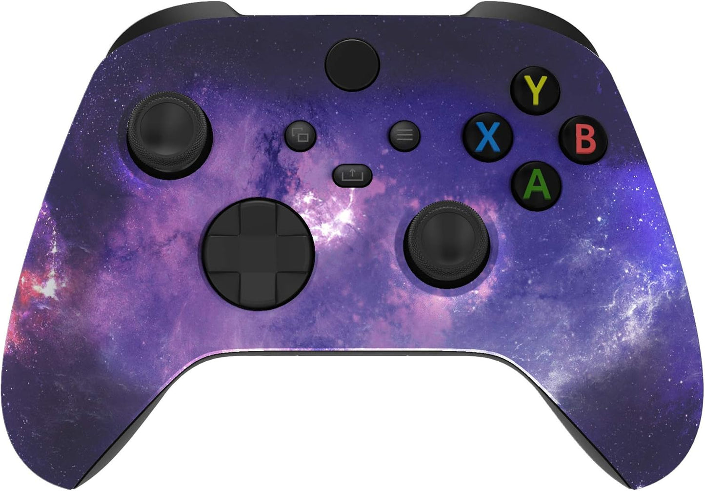 Tech stop custom nebula galaxy shell for Xbox Series X/S controller, replacement front housing cover for wireless Xbox Core controller.