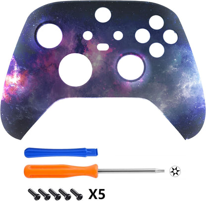 Custom Nebula Galaxy shell for Xbox Series X & S controller, Tech stop replacement front housing cover for Xbox Core Wireless controller.