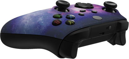 Tech stop custom nebula galaxy shell for Xbox Series X & S controller, front housing cover replacement for Xbox Core wireless controller.